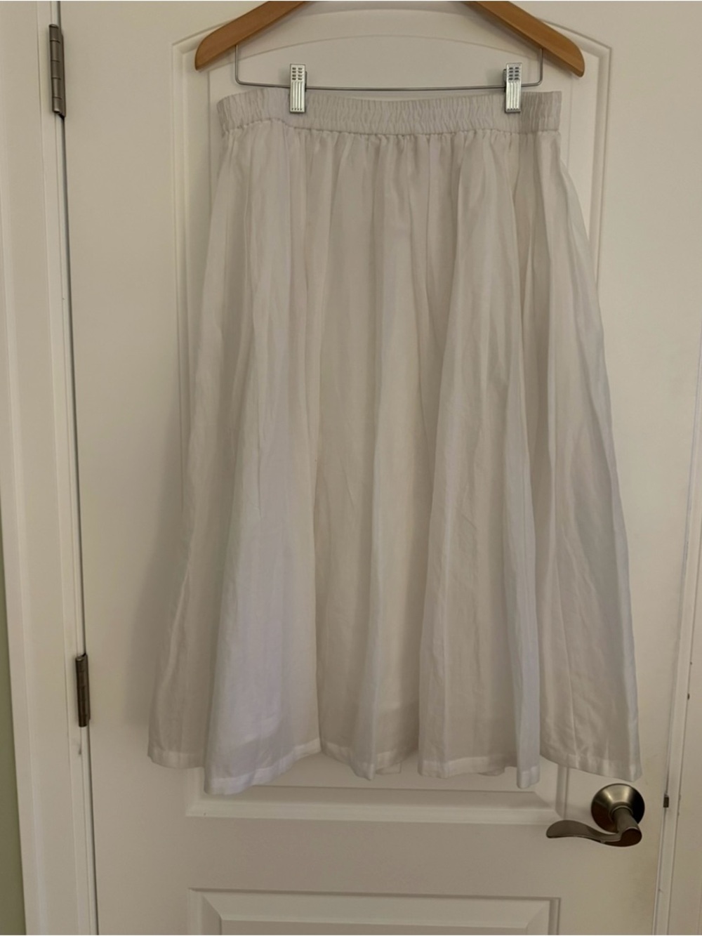 White Full Midi Skirt - Classic Women's Skirt